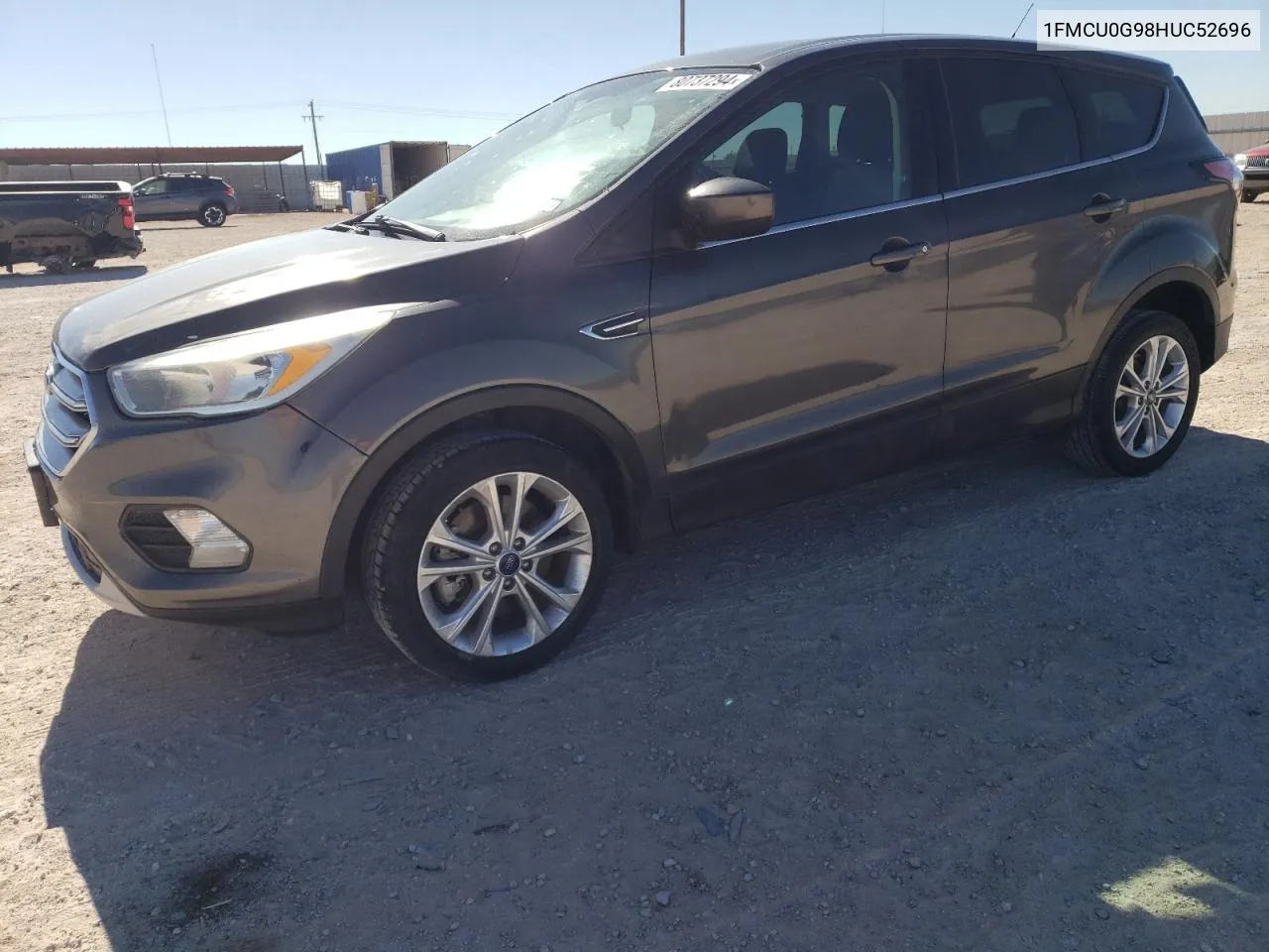 2017 Ford Escape Se VIN: 1FMCU0G98HUC52696 Lot: 80737294