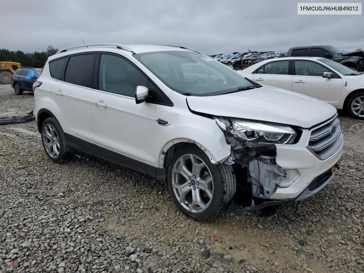 2017 Ford Escape Titanium VIN: 1FMCU0J96HUB49012 Lot: 80907474