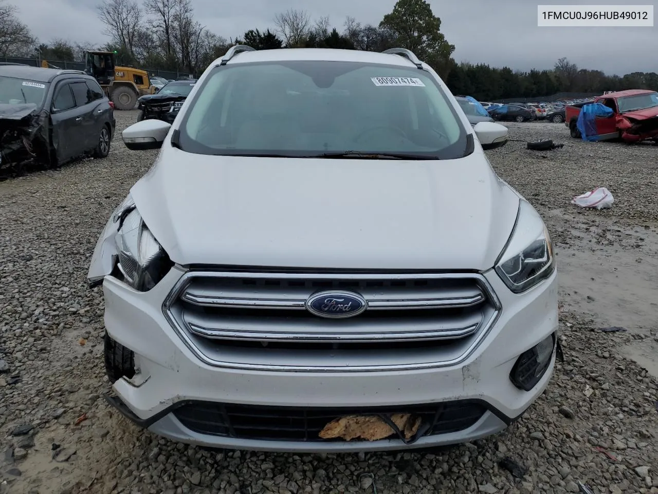 2017 Ford Escape Titanium VIN: 1FMCU0J96HUB49012 Lot: 80907474