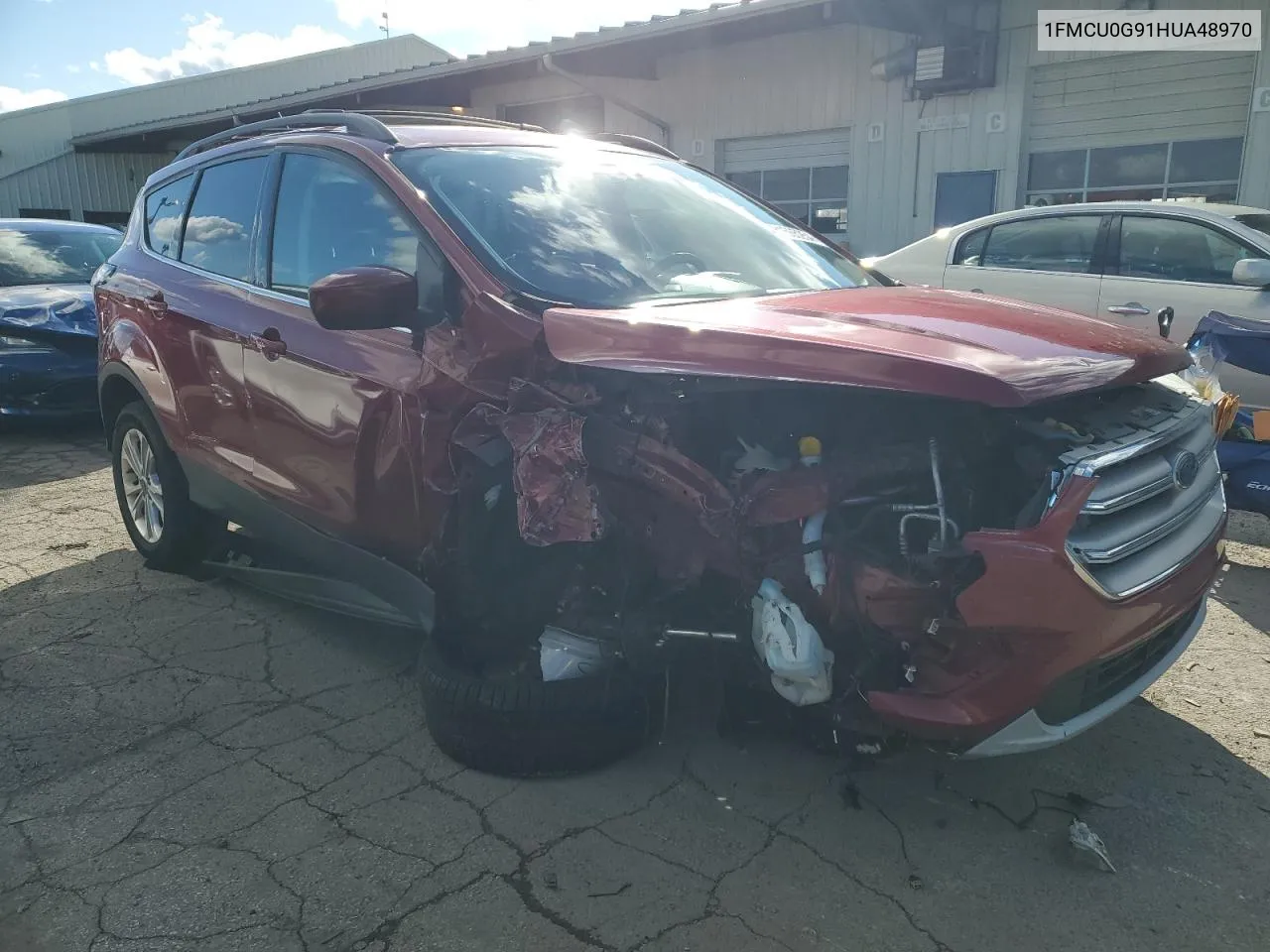 2017 Ford Escape Se VIN: 1FMCU0G91HUA48970 Lot: 81565254