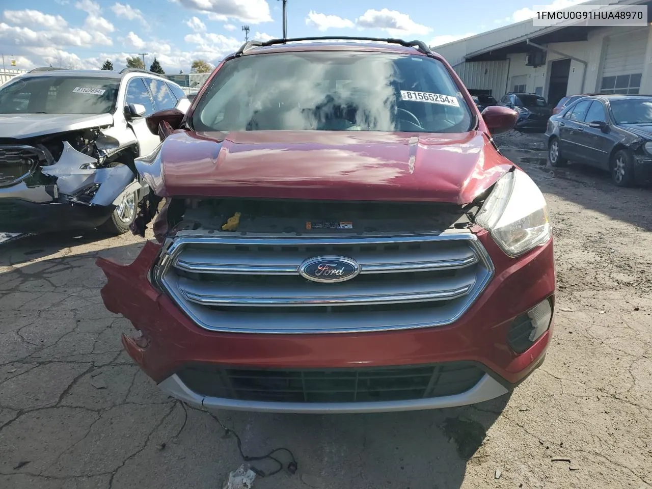 2017 Ford Escape Se VIN: 1FMCU0G91HUA48970 Lot: 81565254