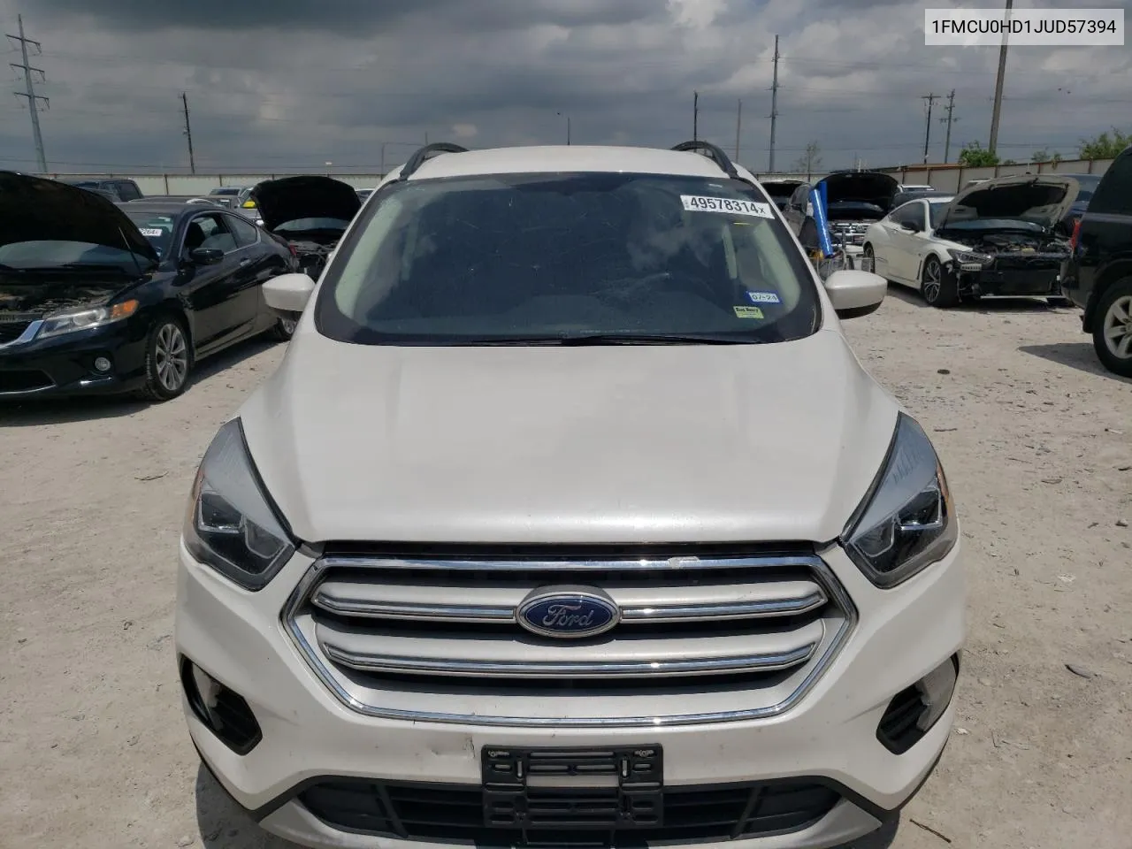 2018 Ford Escape Sel VIN: 1FMCU0HD1JUD57394 Lot: 49578314