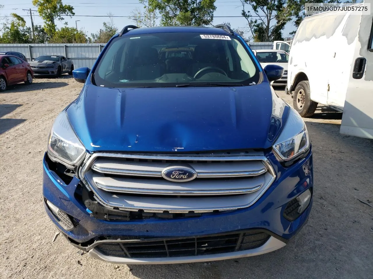 2018 Ford Escape Se VIN: 1FMCU9GD7JUD57275 Lot: 53780694