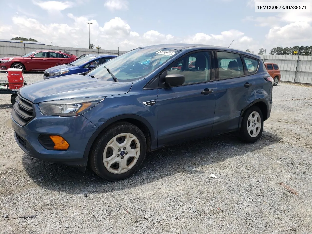 2018 Ford Escape S VIN: 1FMCU0F73JUA88571 Lot: 54696684