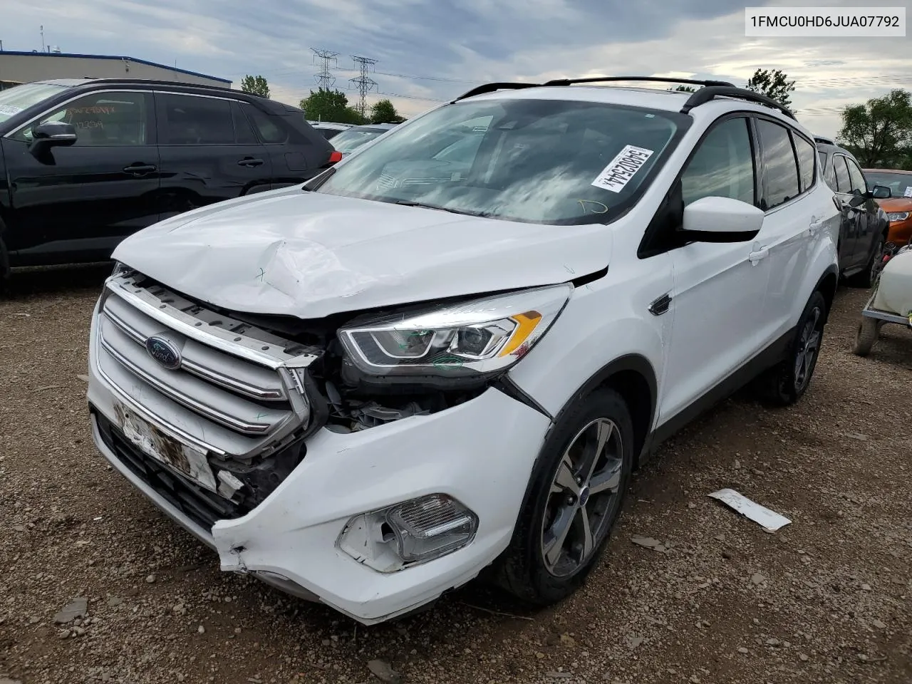 2018 Ford Escape Sel VIN: 1FMCU0HD6JUA07792 Lot: 54802544