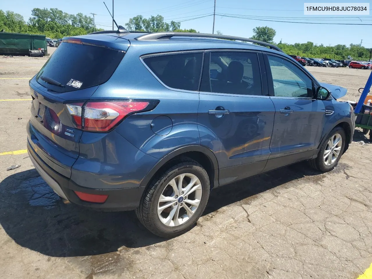 2018 Ford Escape Sel VIN: 1FMCU9HD8JUC78034 Lot: 57069354