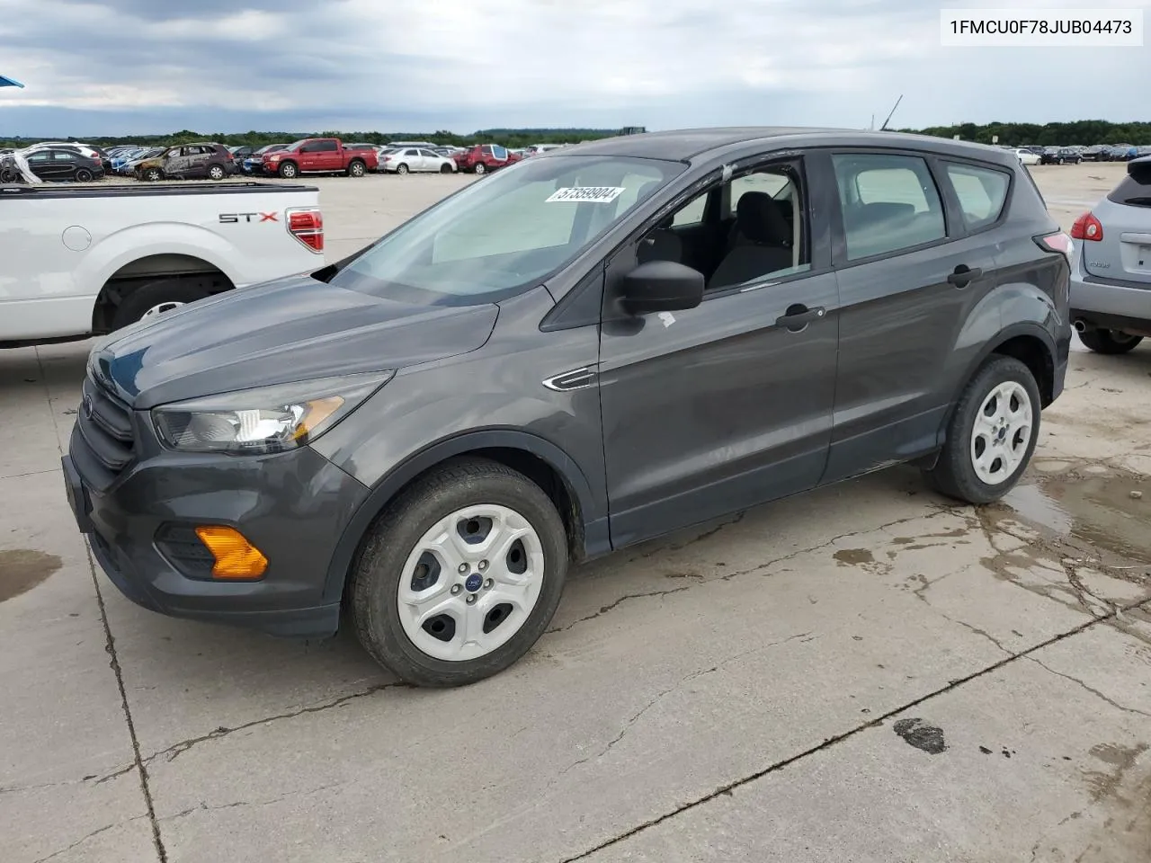 2018 Ford Escape S VIN: 1FMCU0F78JUB04473 Lot: 57359904