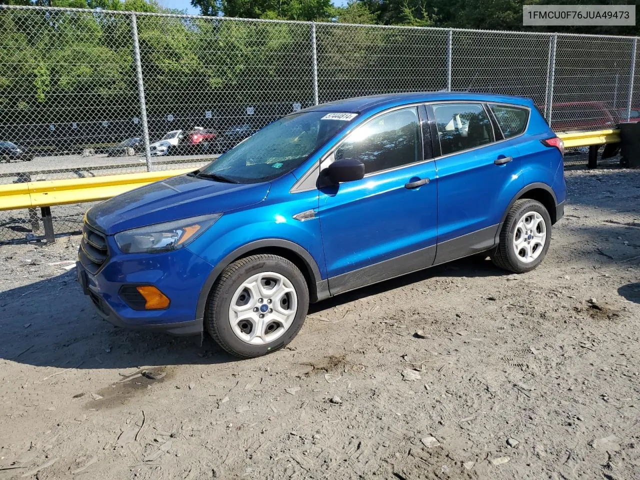 2018 Ford Escape S VIN: 1FMCU0F76JUA49473 Lot: 57444814