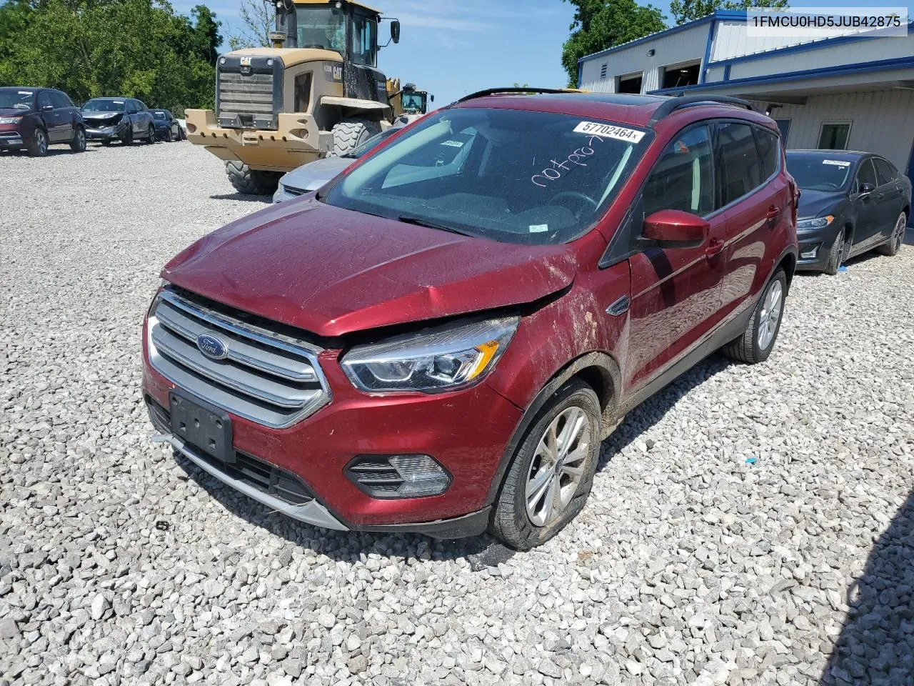 2018 Ford Escape Sel VIN: 1FMCU0HD5JUB42875 Lot: 57702464