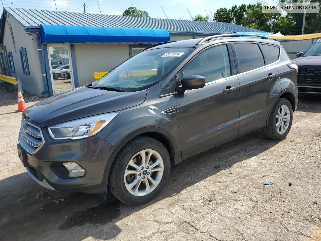 2018 Ford Escape Se VIN: 1FMCU9GD2JUB18796 Lot: 58070234