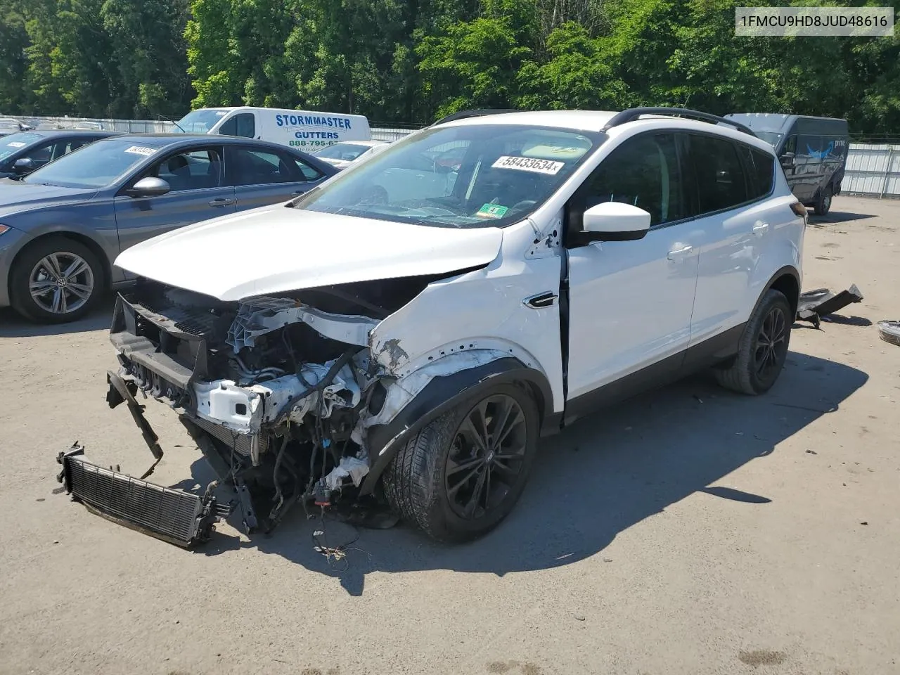 2018 Ford Escape Sel VIN: 1FMCU9HD8JUD48616 Lot: 58433634