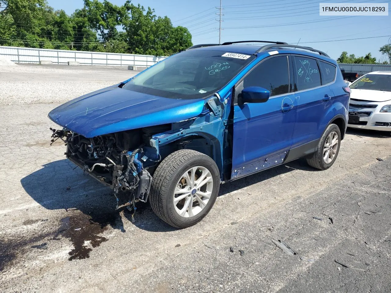 2018 Ford Escape Se VIN: 1FMCU0GD0JUC18293 Lot: 58947414