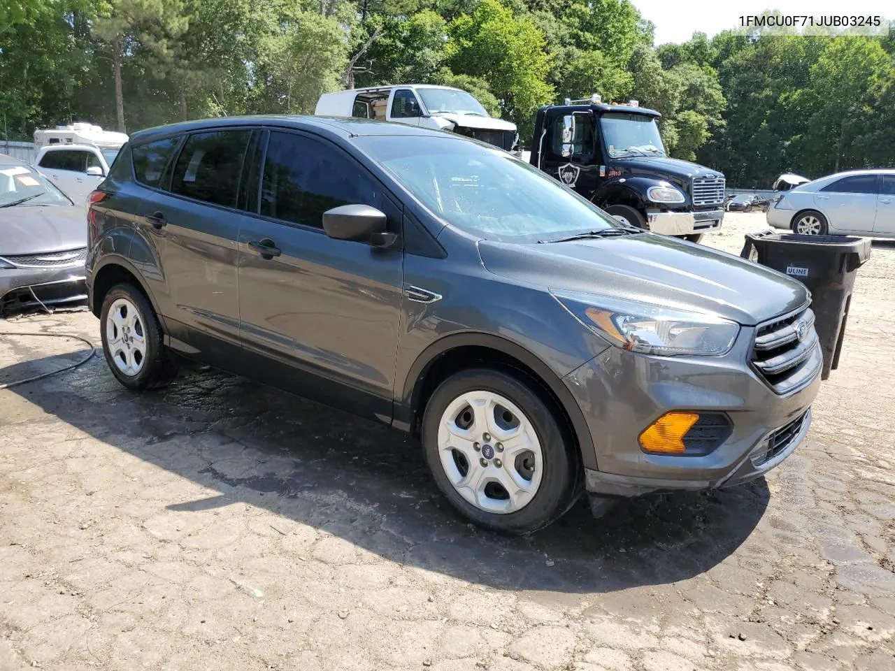 2018 Ford Escape S VIN: 1FMCU0F71JUB03245 Lot: 59019534