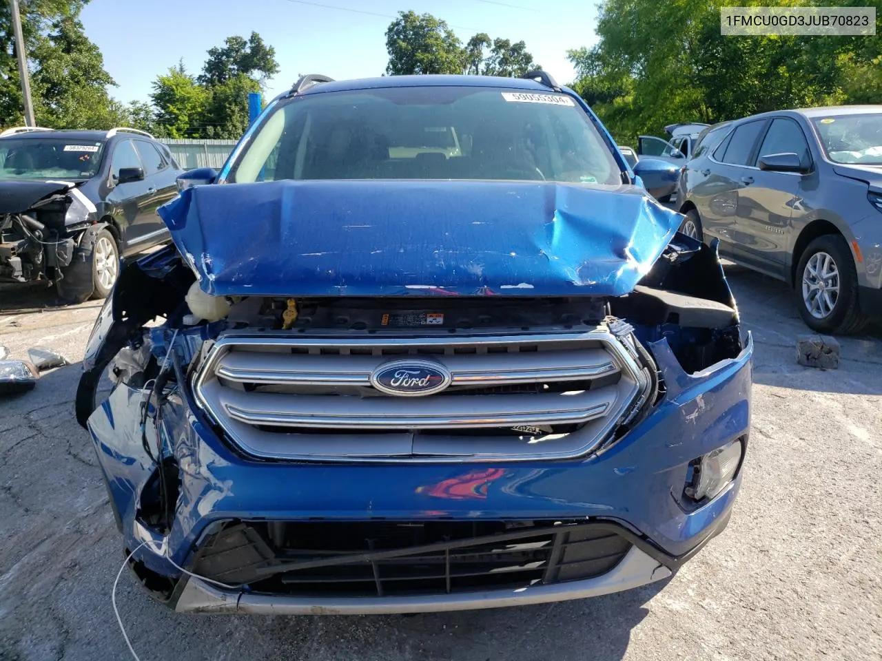 2018 Ford Escape Se VIN: 1FMCU0GD3JUB70823 Lot: 59055304