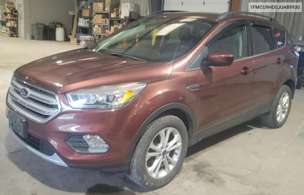 2018 Ford Escape Sel VIN: 1FMCU9HD0JUA89930 Lot: 59626624