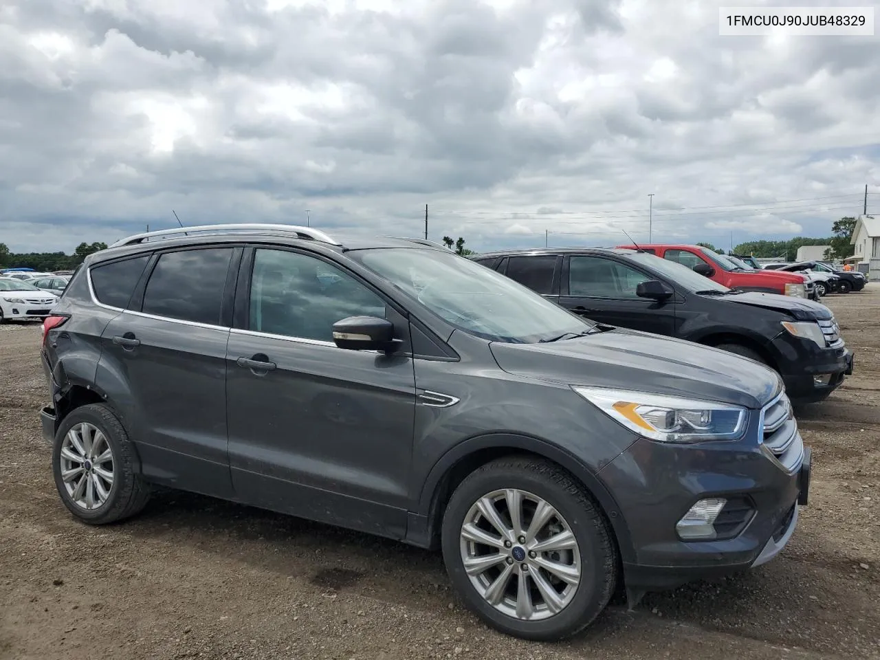 2018 Ford Escape Titanium VIN: 1FMCU0J90JUB48329 Lot: 60481634