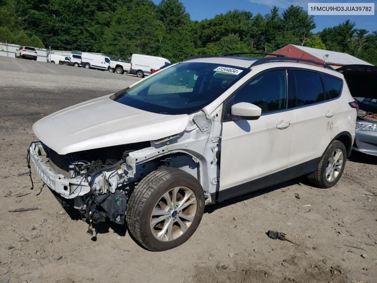 2018 Ford Escape Sel VIN: 1FMCU9HD3JUA39782 Lot: 61544634