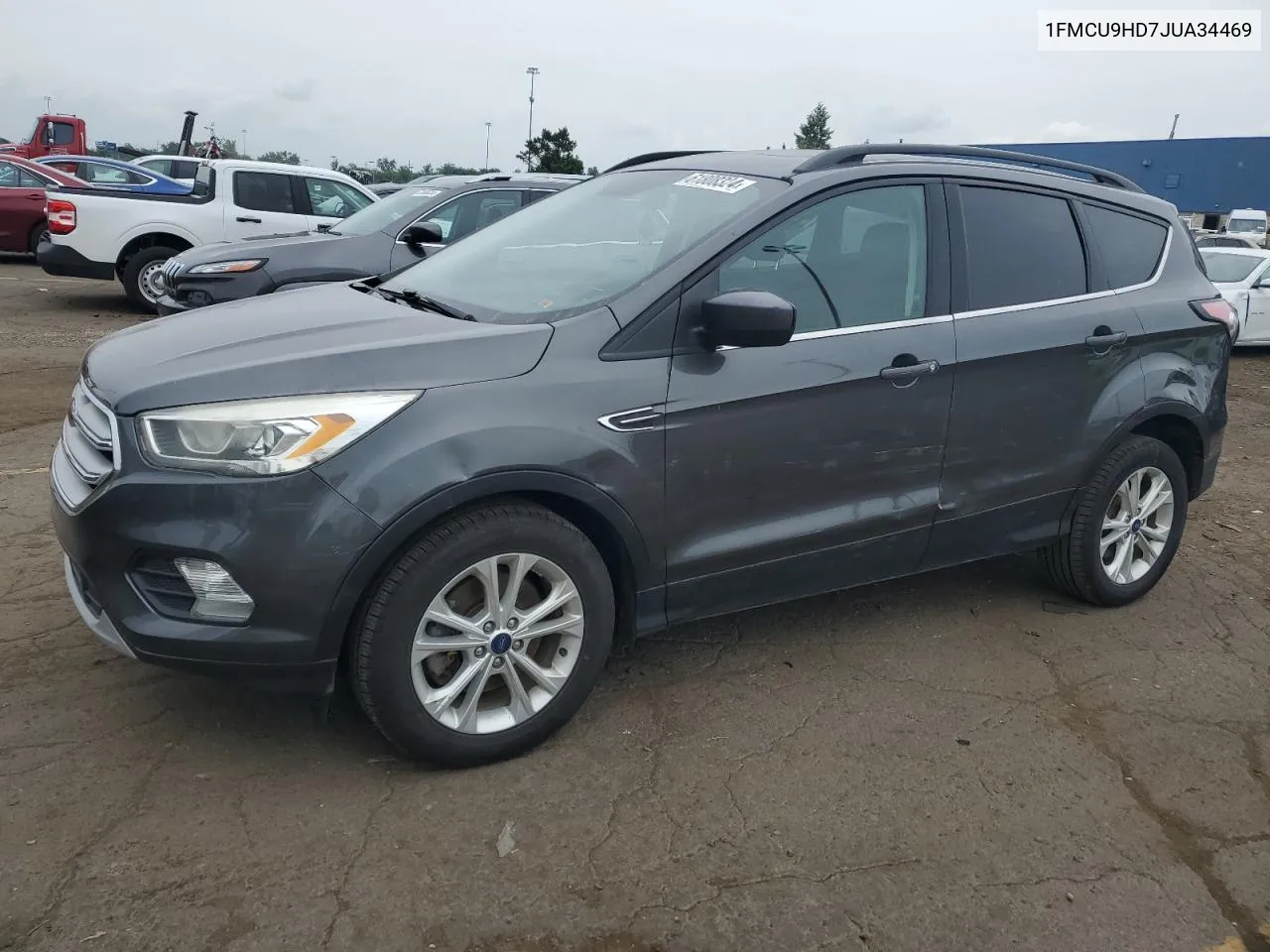 2018 Ford Escape Sel VIN: 1FMCU9HD7JUA34469 Lot: 61808324