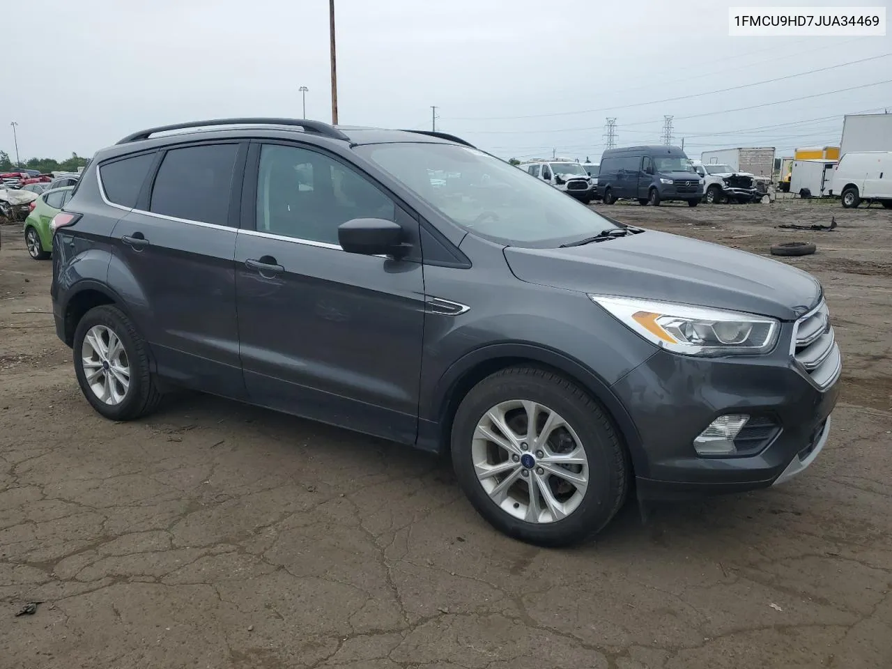 2018 Ford Escape Sel VIN: 1FMCU9HD7JUA34469 Lot: 61808324