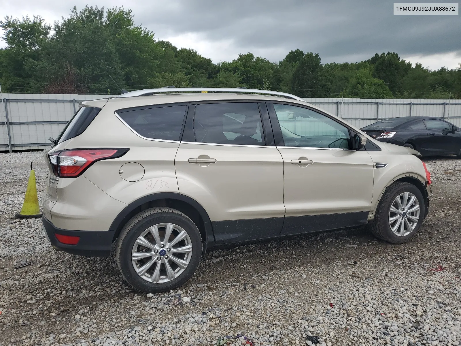 2018 Ford Escape Titanium VIN: 1FMCU9J92JUA88672 Lot: 62837654