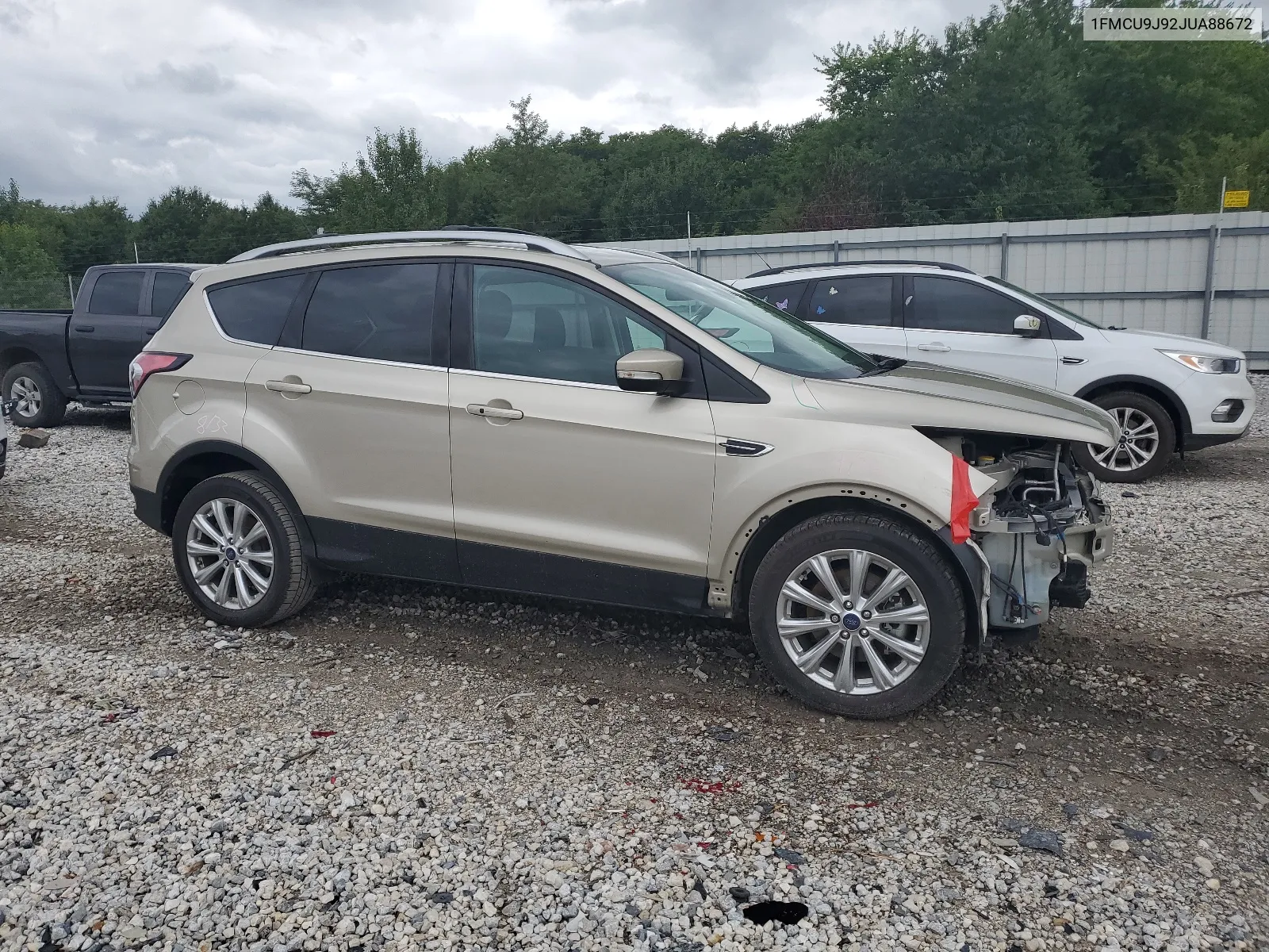 2018 Ford Escape Titanium VIN: 1FMCU9J92JUA88672 Lot: 62837654