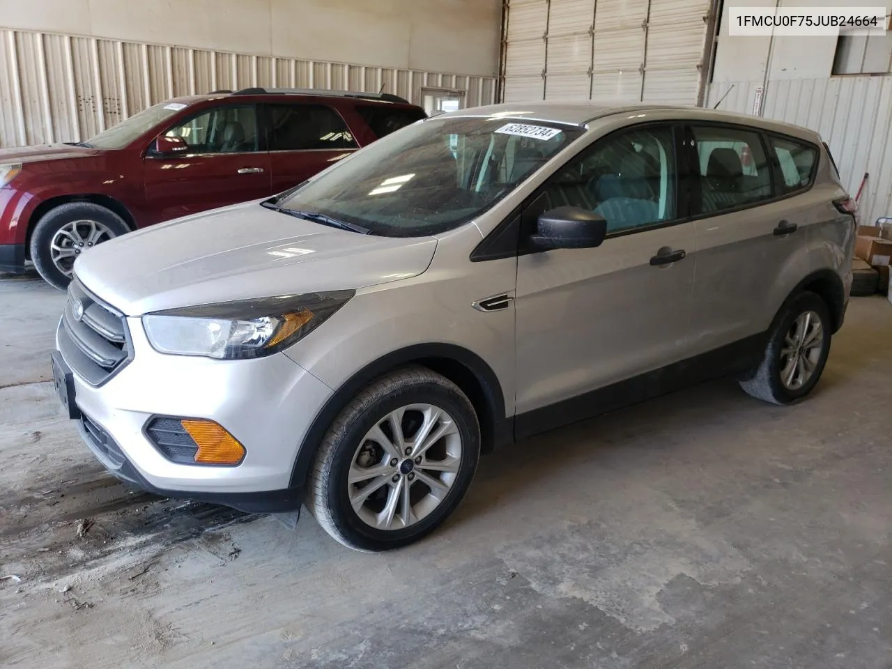 2018 Ford Escape S VIN: 1FMCU0F75JUB24664 Lot: 62852734