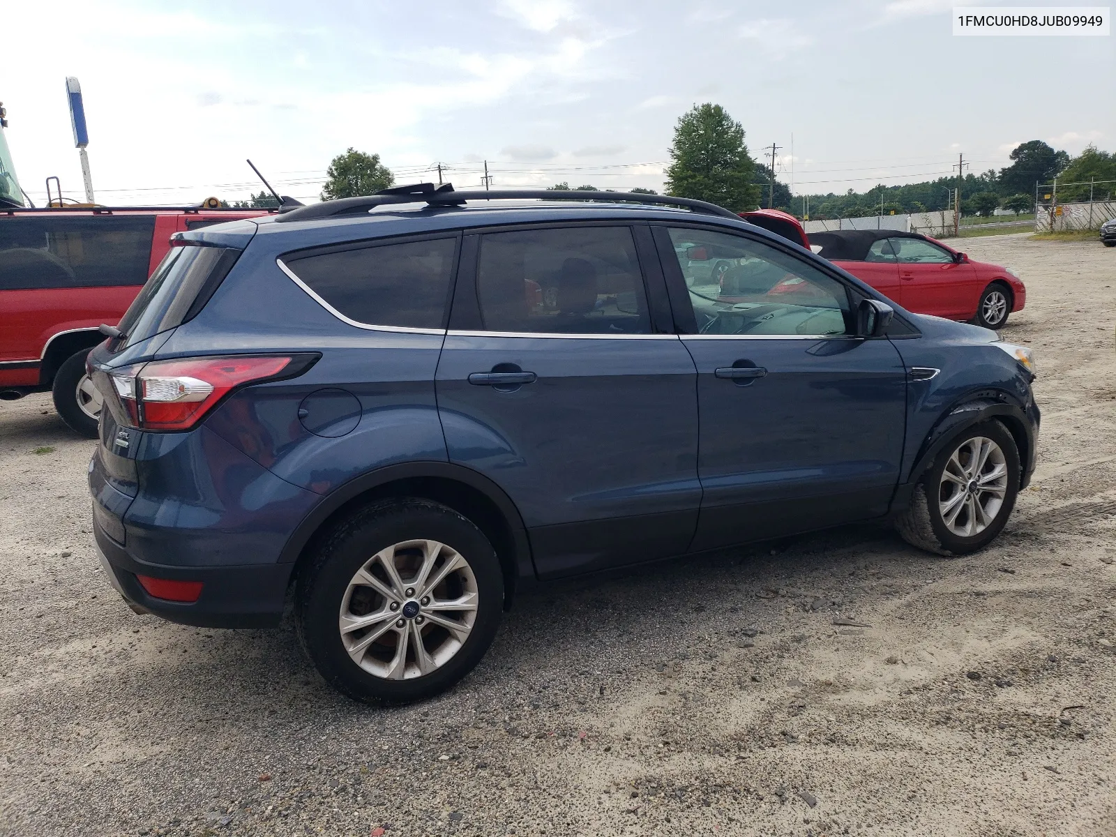 2018 Ford Escape Sel VIN: 1FMCU0HD8JUB09949 Lot: 62862194