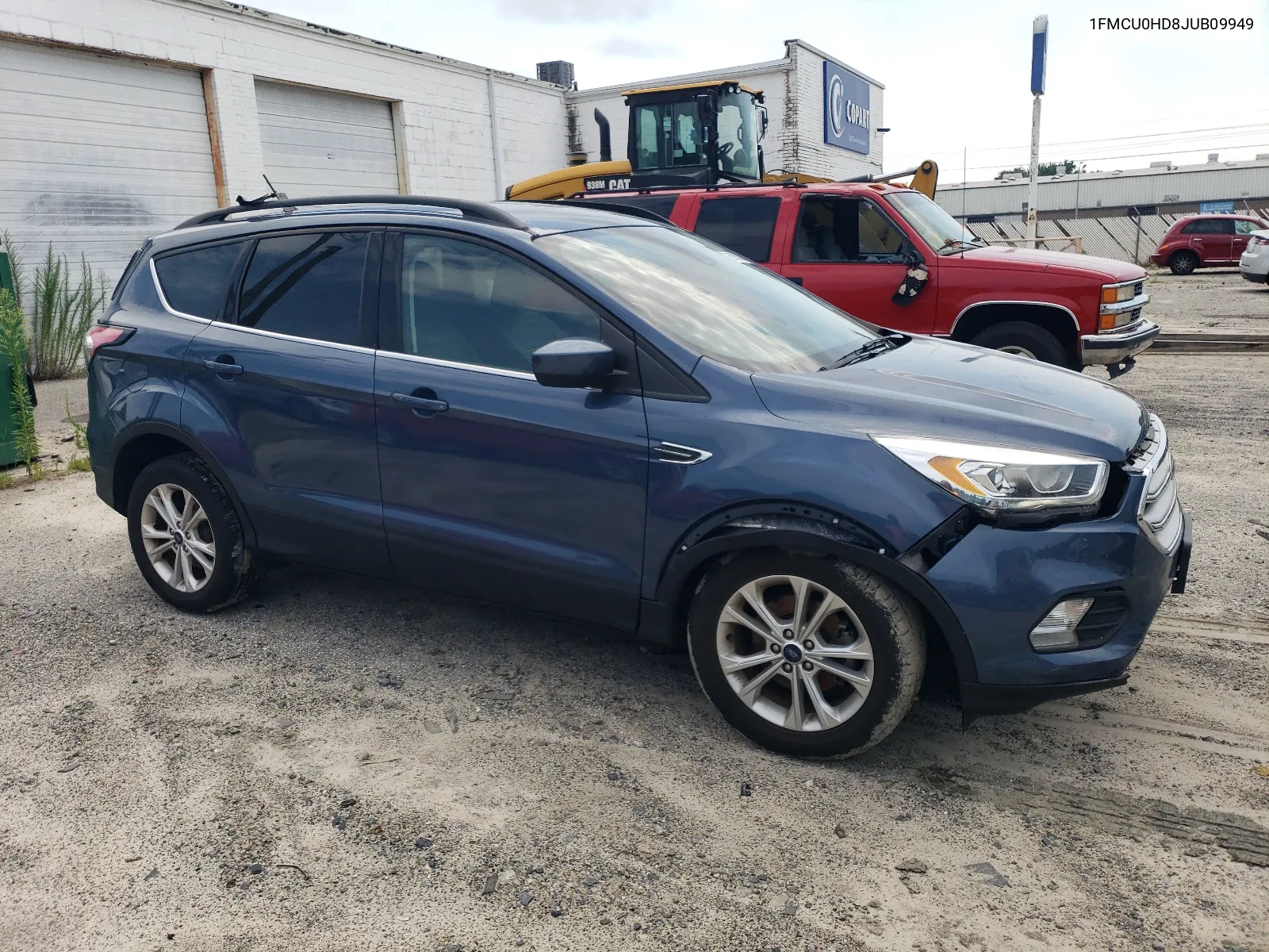 2018 Ford Escape Sel VIN: 1FMCU0HD8JUB09949 Lot: 62862194