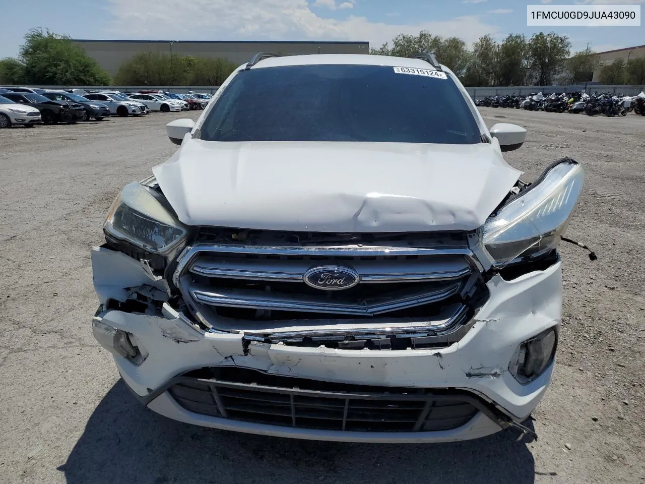 2018 Ford Escape Se VIN: 1FMCU0GD9JUA43090 Lot: 63315124