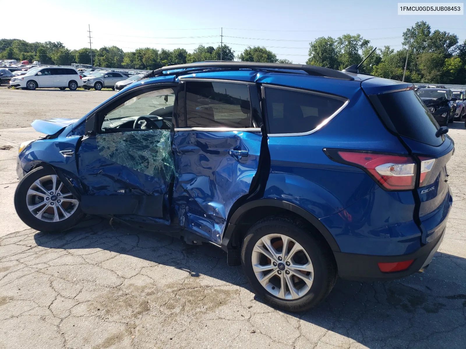 2018 Ford Escape Se VIN: 1FMCU0GD5JUB08453 Lot: 63830624