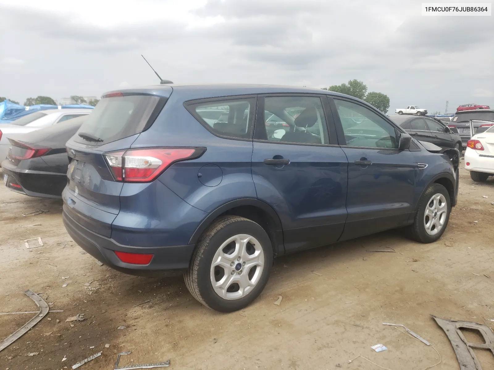 2018 Ford Escape S VIN: 1FMCU0F76JUB86364 Lot: 63968674