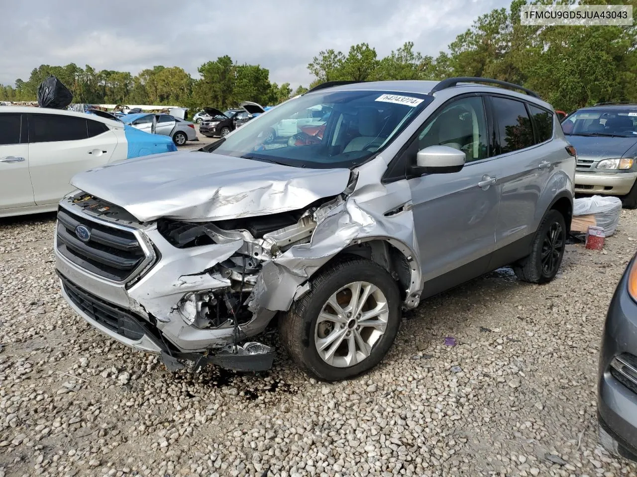 2018 Ford Escape Se VIN: 1FMCU9GD5JUA43043 Lot: 64243224