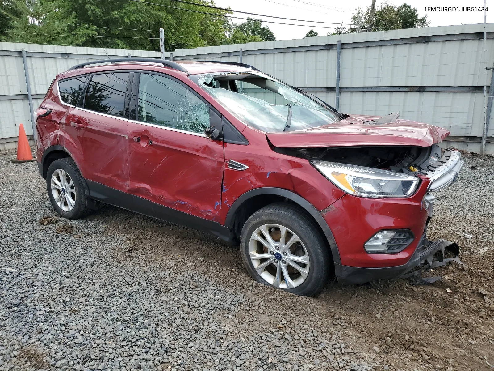 2018 Ford Escape Se VIN: 1FMCU9GD1JUB51434 Lot: 64425154