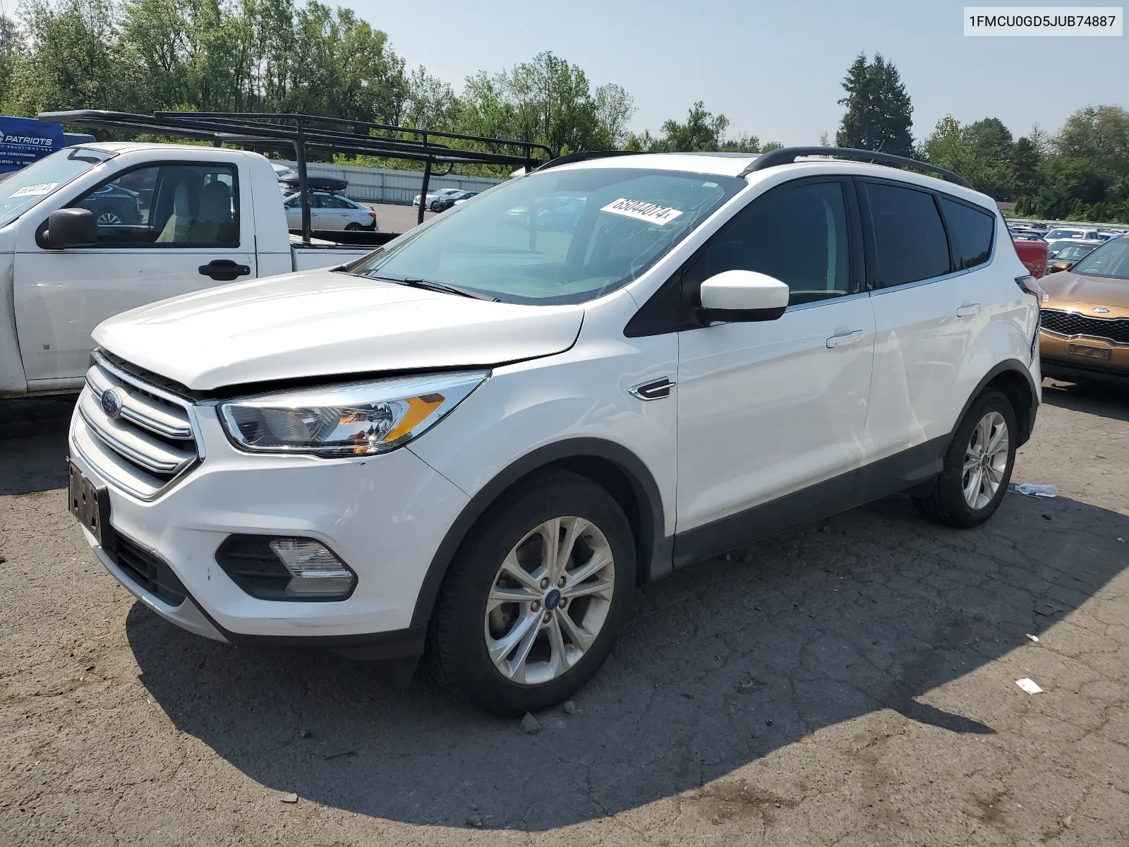 2018 Ford Escape Se VIN: 1FMCU0GD5JUB74887 Lot: 65044074