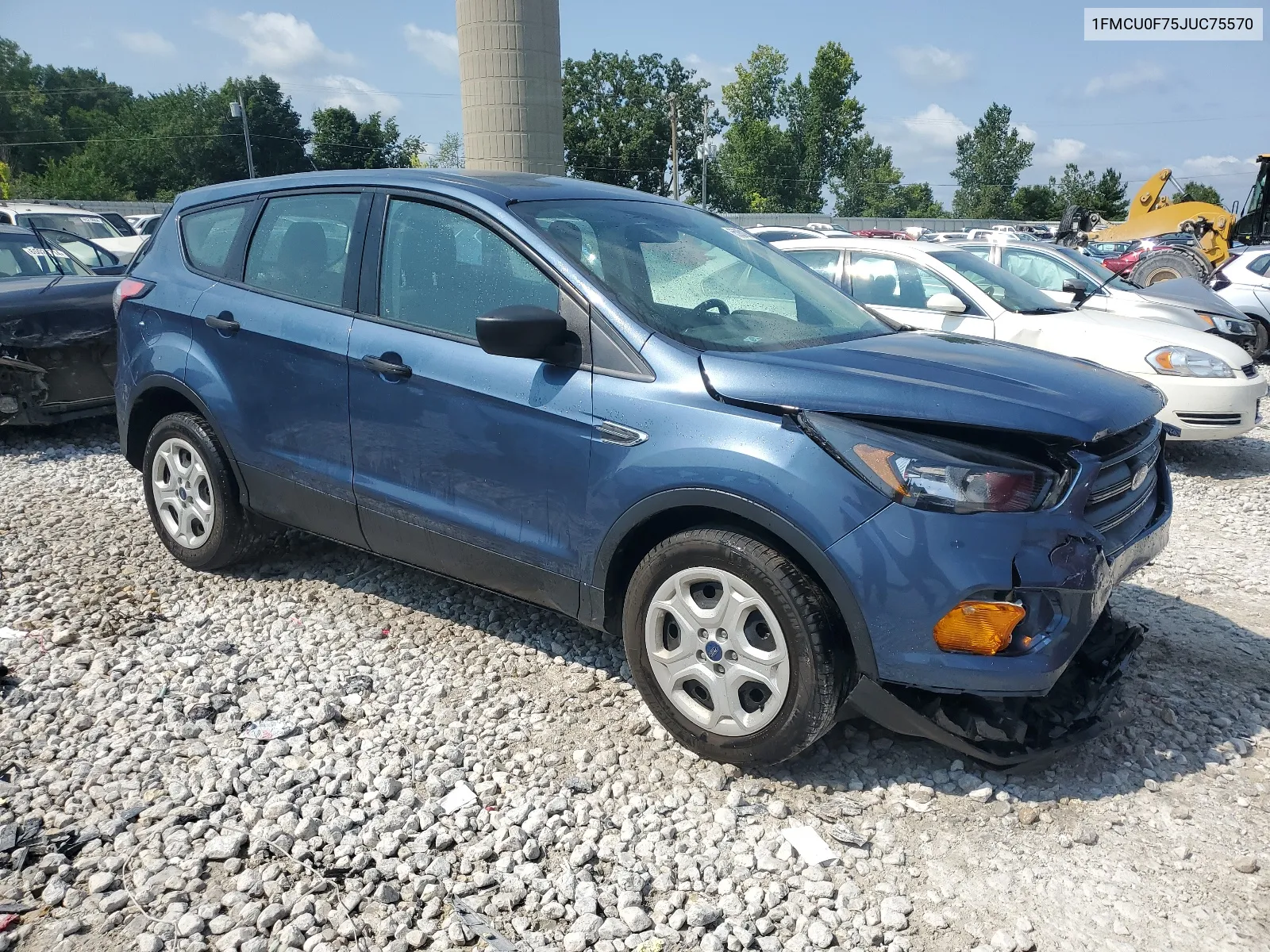 2018 Ford Escape S VIN: 1FMCU0F75JUC75570 Lot: 65080194