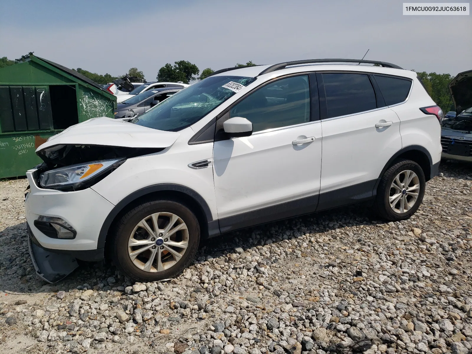 2018 Ford Escape Se VIN: 1FMCU0G92JUC63618 Lot: 65282384