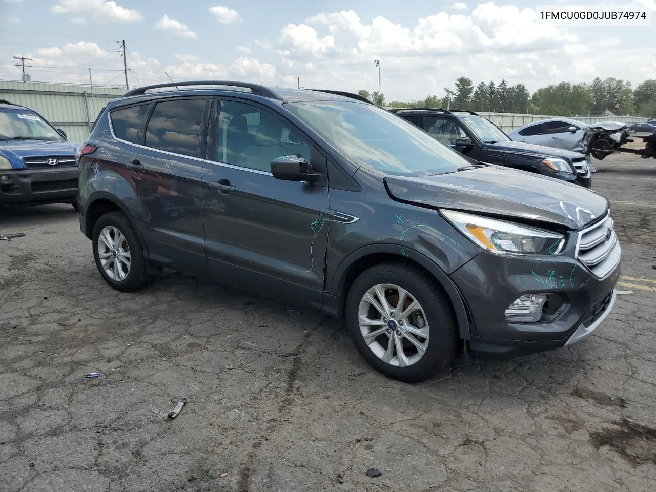 2018 Ford Escape Se VIN: 1FMCU0GD0JUB74974 Lot: 65494934