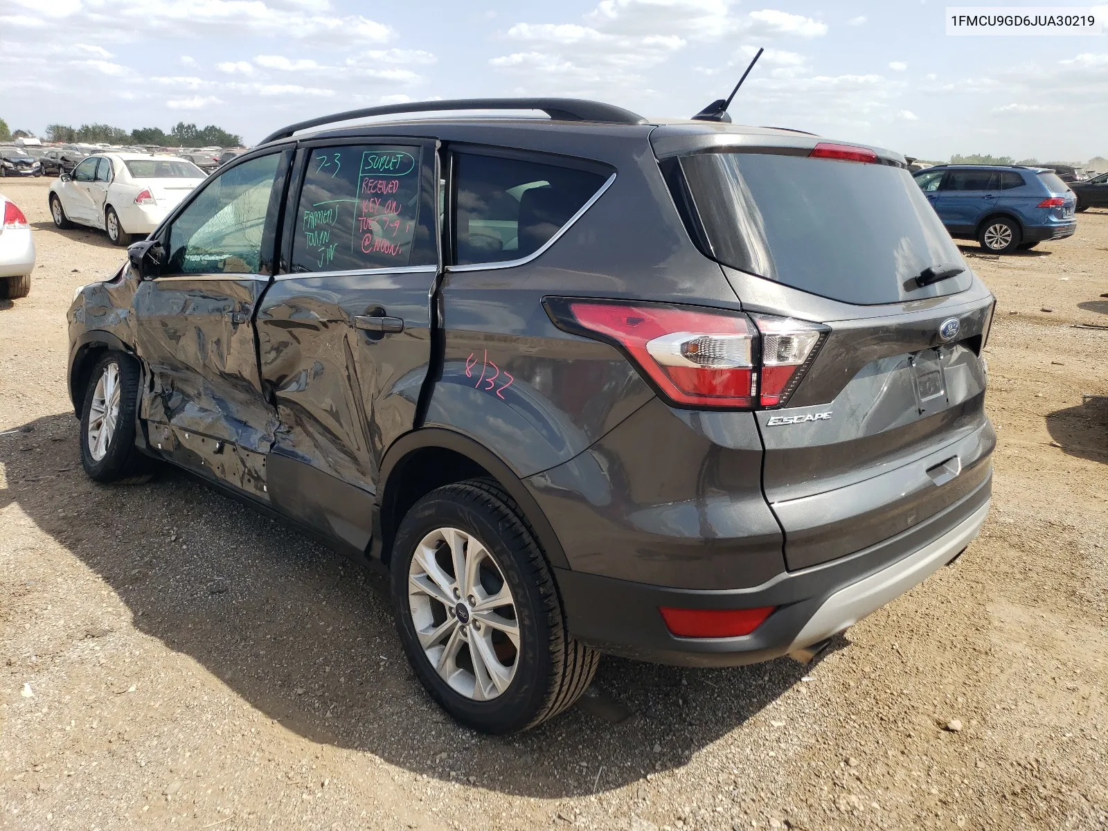 2018 Ford Escape Se VIN: 1FMCU9GD6JUA30219 Lot: 65909624