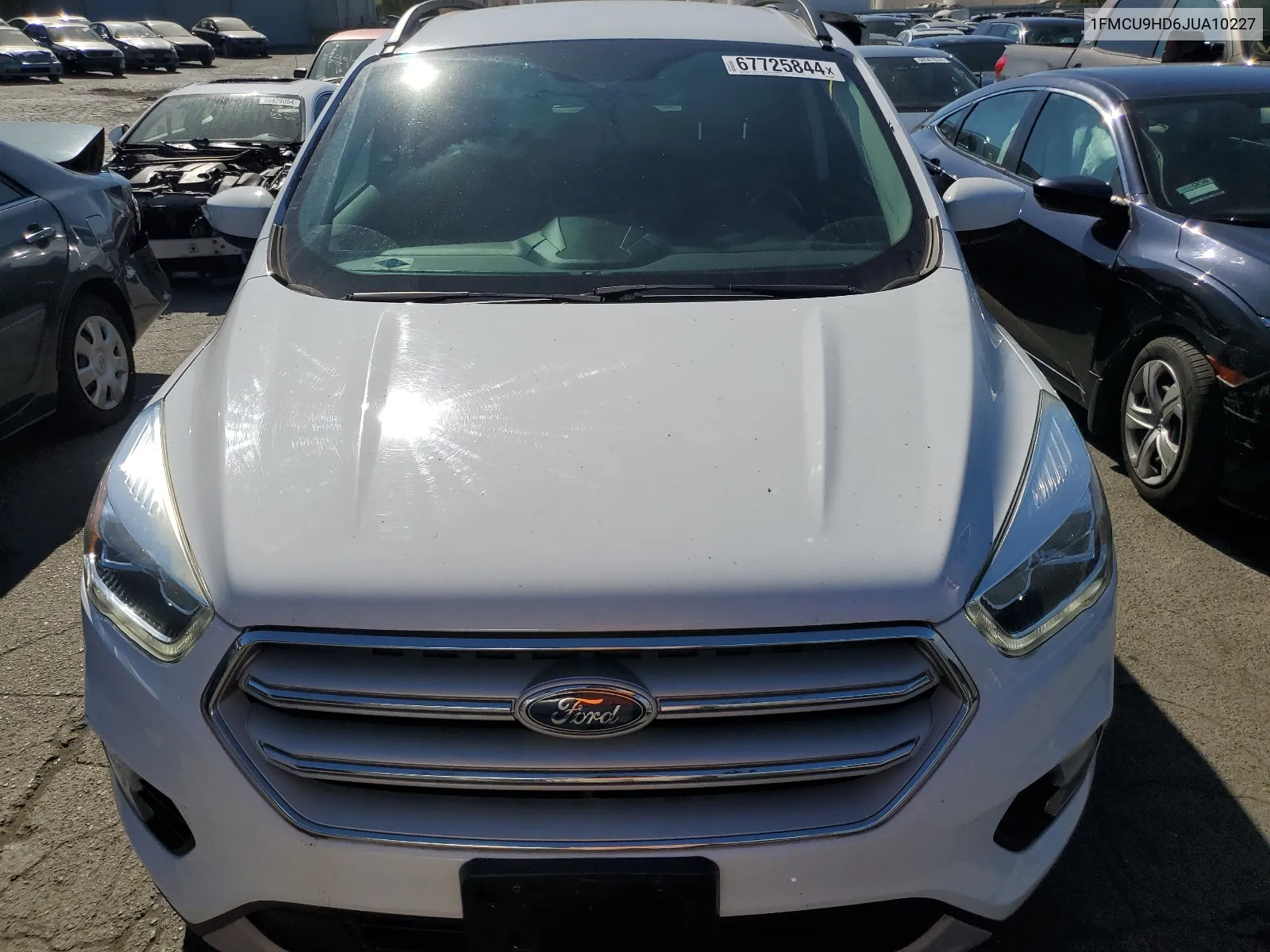 2018 Ford Escape Sel VIN: 1FMCU9HD6JUA10227 Lot: 67725844