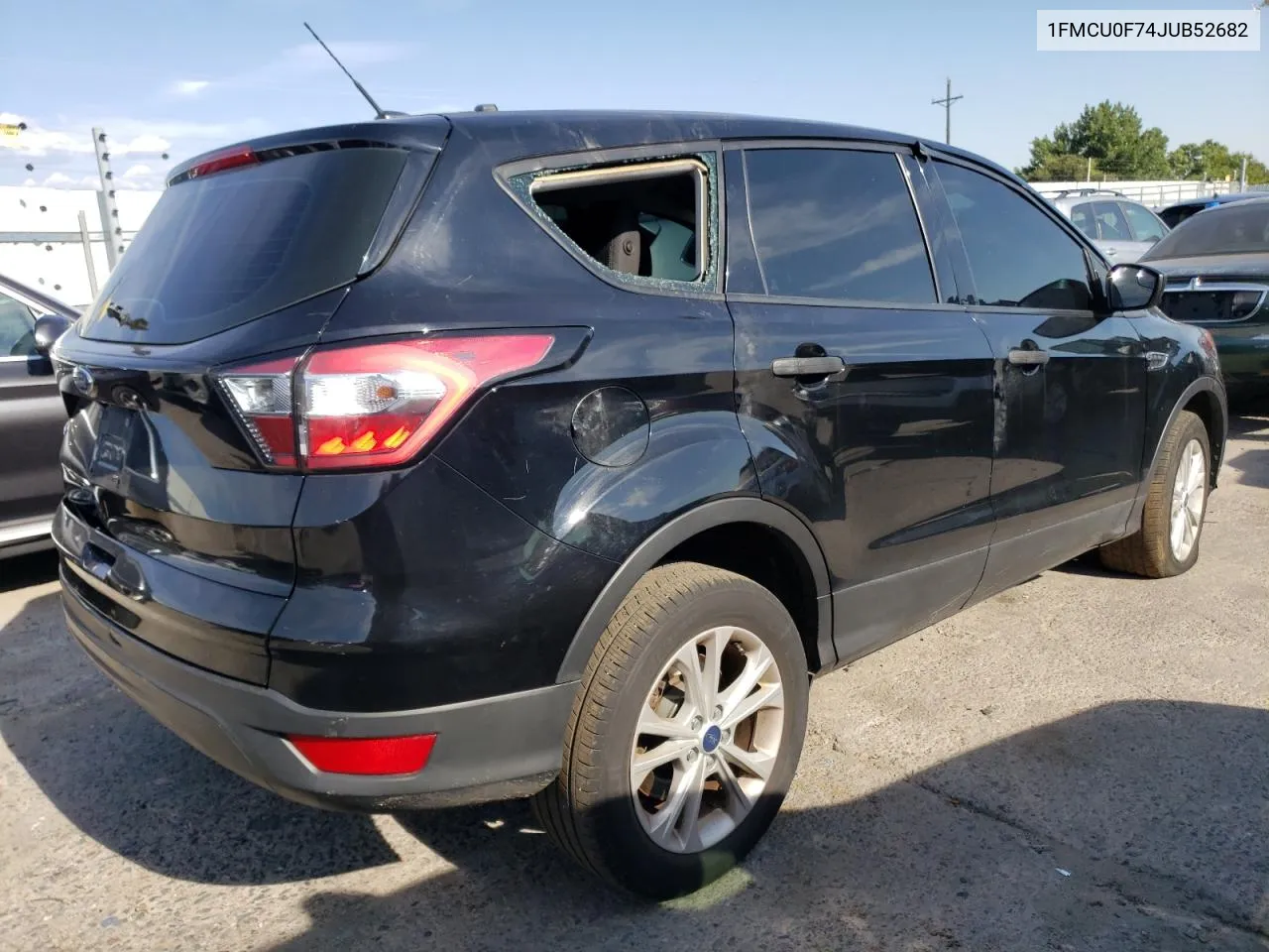 2018 Ford Escape S VIN: 1FMCU0F74JUB52682 Lot: 68130774