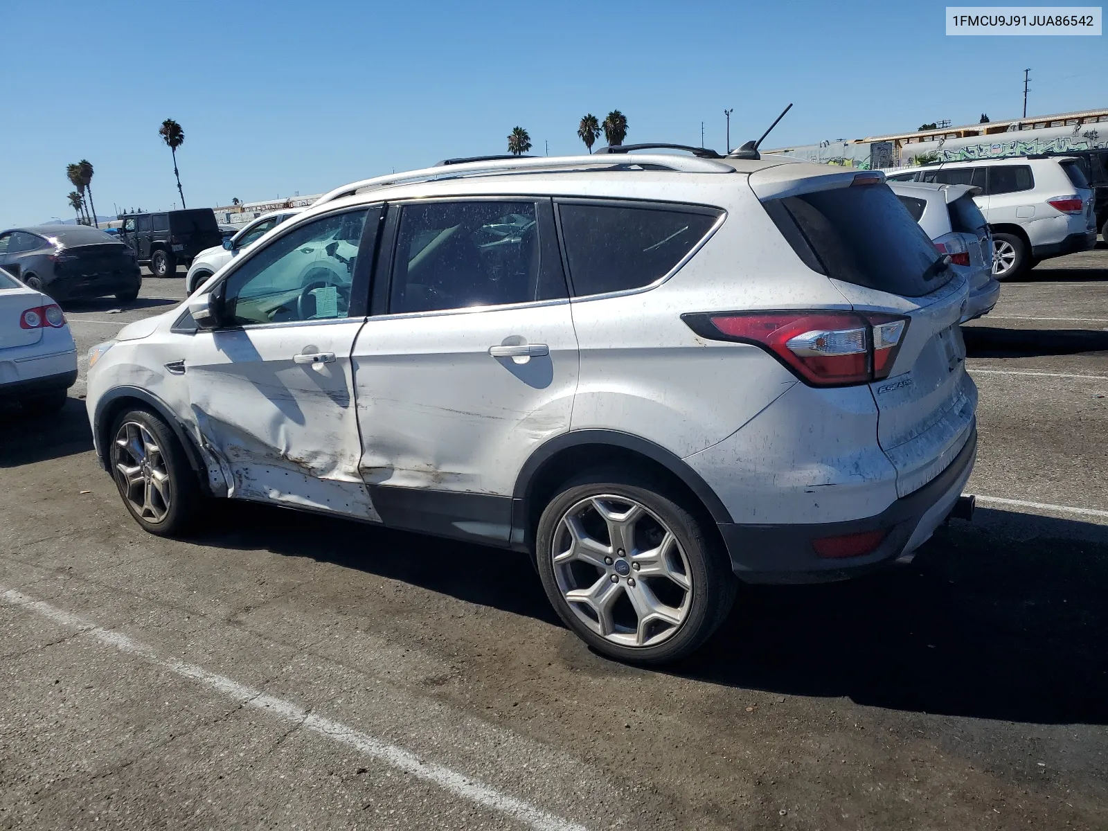 2018 Ford Escape Titanium VIN: 1FMCU9J91JUA86542 Lot: 68278064