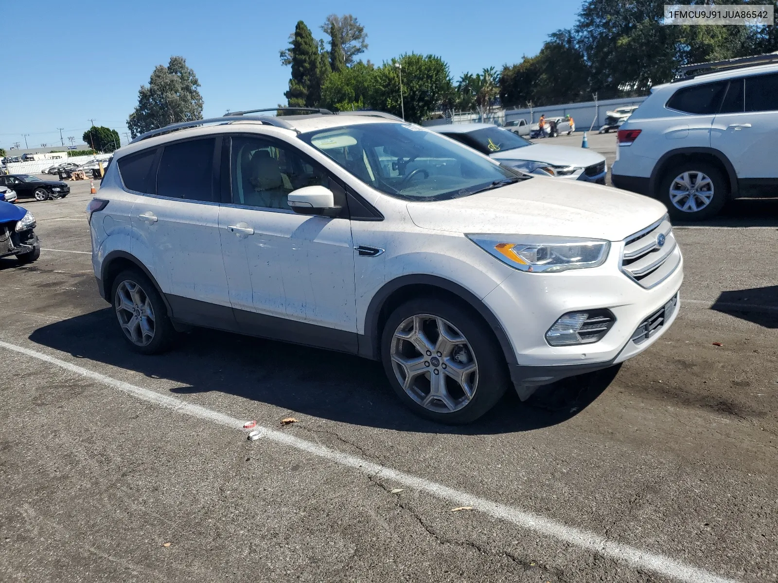 2018 Ford Escape Titanium VIN: 1FMCU9J91JUA86542 Lot: 68278064