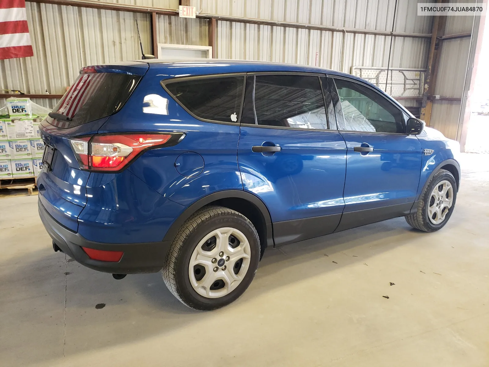 2018 Ford Escape S VIN: 1FMCU0F74JUA84870 Lot: 68348844