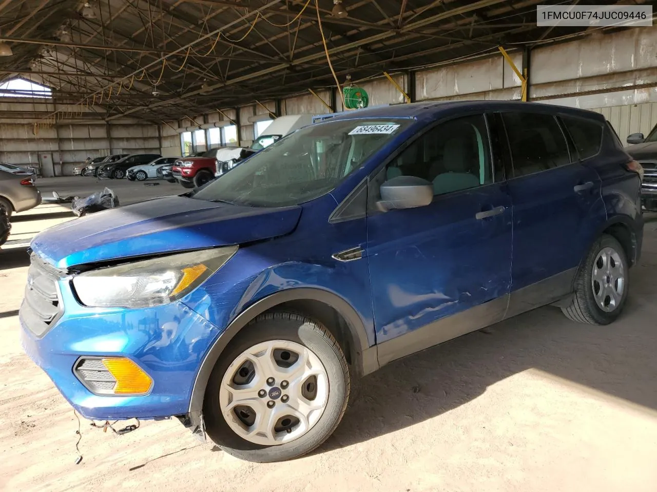 2018 Ford Escape S VIN: 1FMCU0F74JUC09446 Lot: 68496434