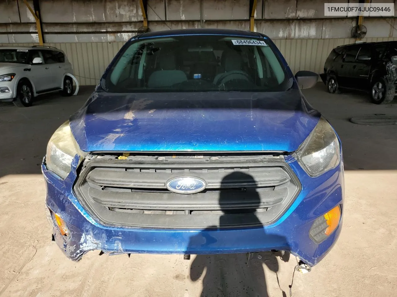 2018 Ford Escape S VIN: 1FMCU0F74JUC09446 Lot: 68496434