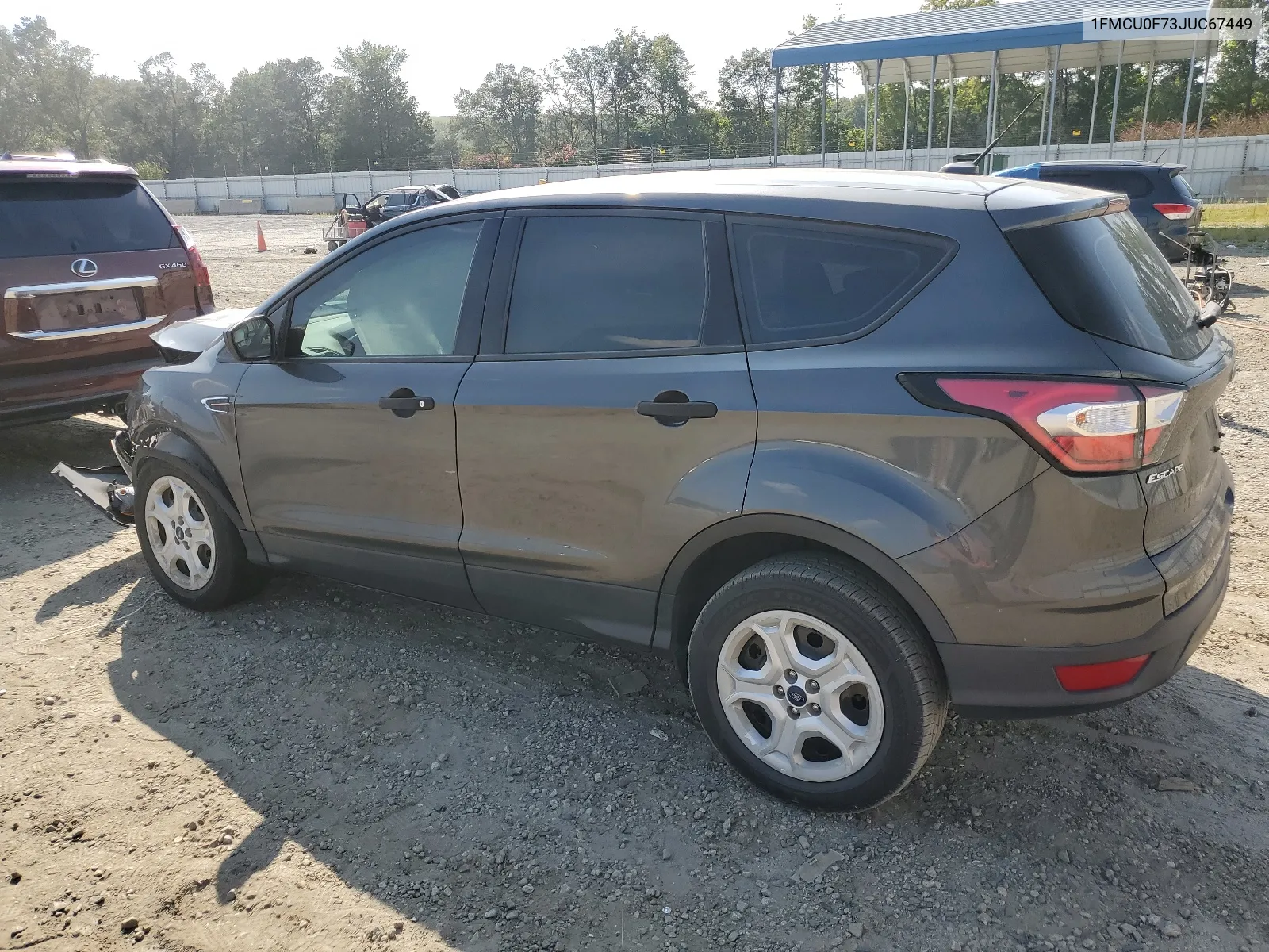 2018 Ford Escape S VIN: 1FMCU0F73JUC67449 Lot: 68730154