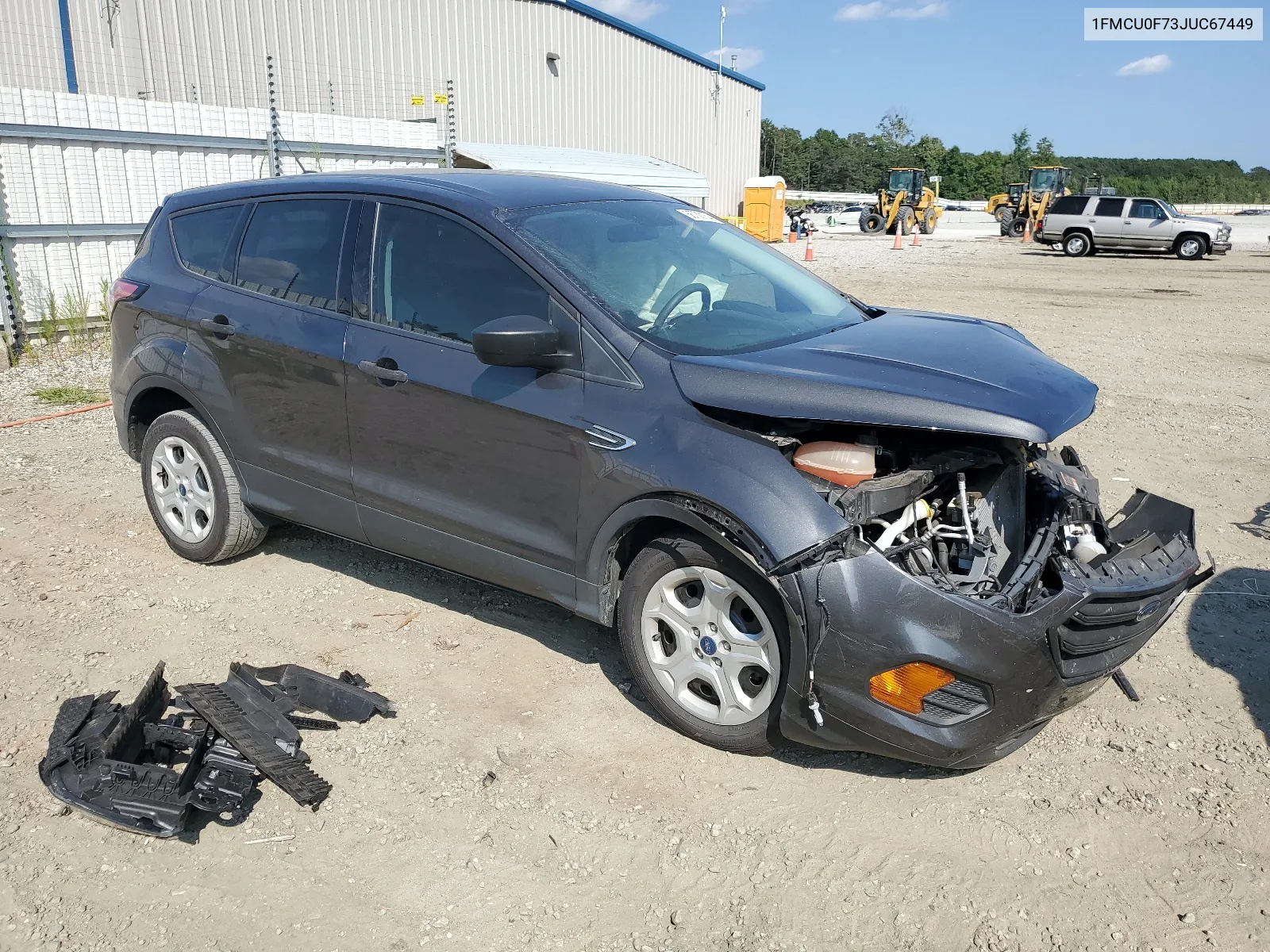 2018 Ford Escape S VIN: 1FMCU0F73JUC67449 Lot: 68730154