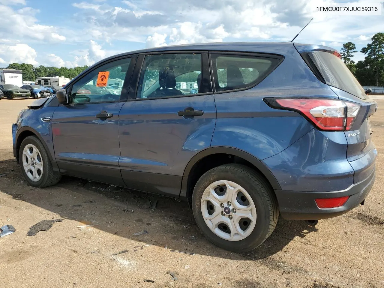 2018 Ford Escape S VIN: 1FMCU0F7XJUC59316 Lot: 68907154