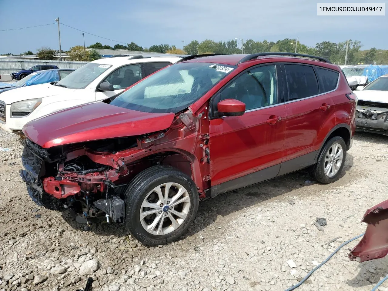 2018 Ford Escape Se VIN: 1FMCU9GD3JUD49447 Lot: 68942324