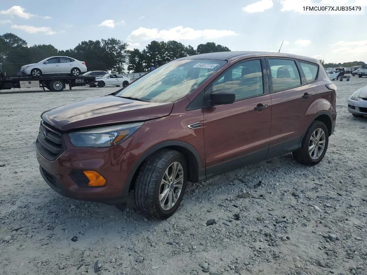 2018 Ford Escape S VIN: 1FMCU0F7XJUB35479 Lot: 69307774